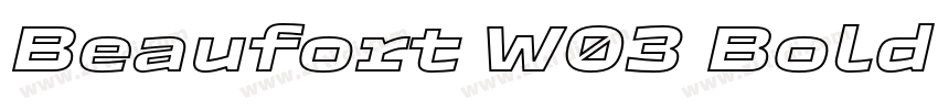 Beaufort W03 Bold It字体转换